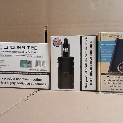 APPROXIAMTELY 15 ASSORTED VAPING PRODUCTS TO INCLUDE INNOKIN, ENDURA, ETC - COLLECTION ONLY