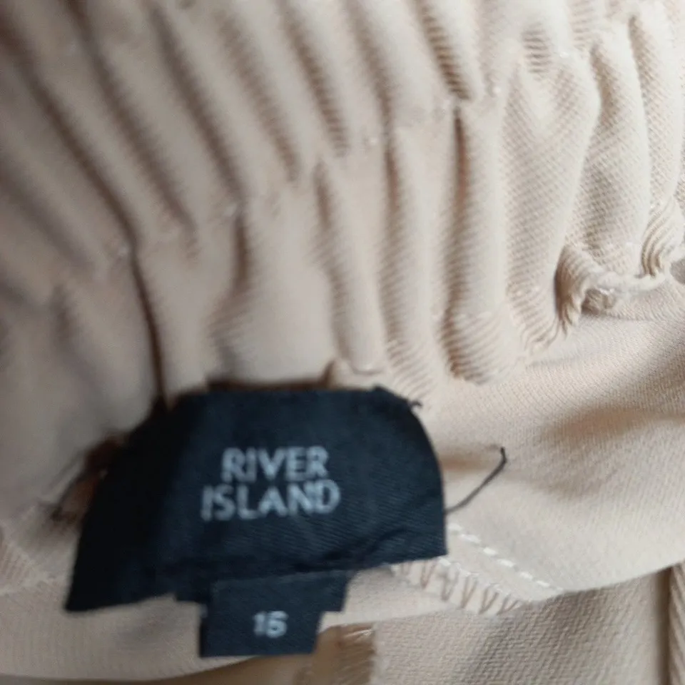 RIVER ISLAND BEIGE TROUSERS – UK 15