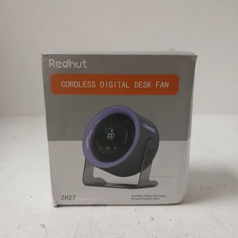 REDHUT CORDLESS DIGITAL DESK FAN – ZH27