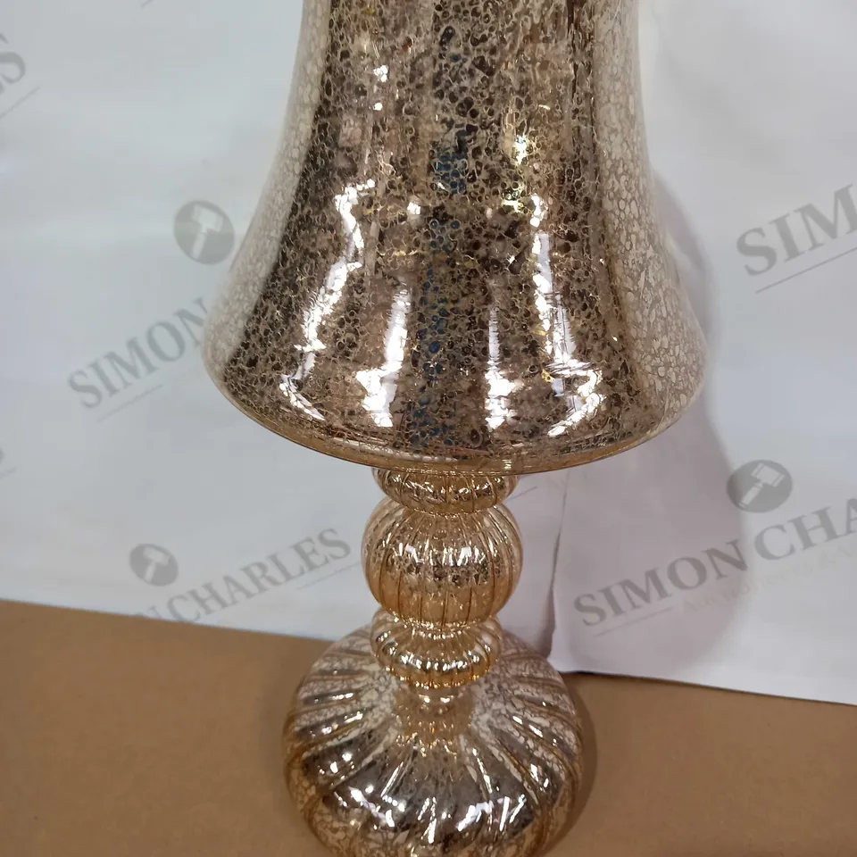 REFLECTIONS PRE-LIT LED MERCURY GLASS LAMP - GOLD