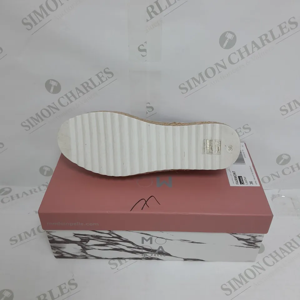 MODA IN PELLE FAIRMONT ESPADRILLE SHOE IN PINK  - UK 3