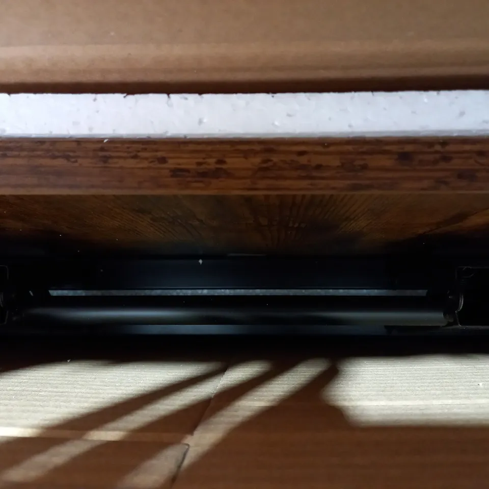 BOXED NEED DARK OAK EFFECT/BLACK FOLDING COMPUTOR DESK (COLLECTION ONLY)