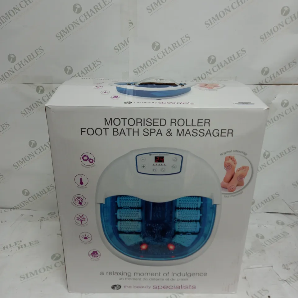 BOXED MOTORISED ROLLER FOOT BATH SPA & MASSAGER 
