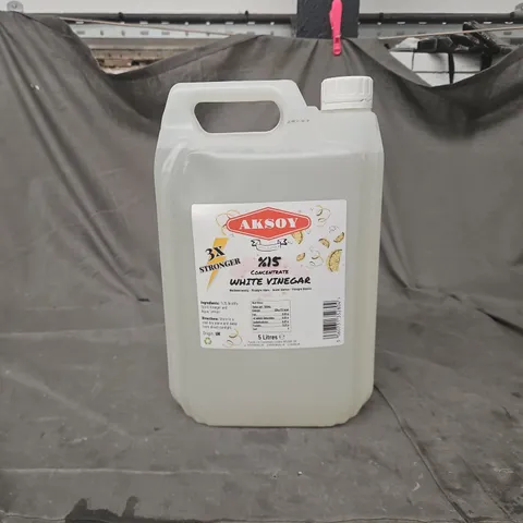 AKSOY WHITE VINEGAR CONCENTRATE – 5 LITRES, 3X STRONGER