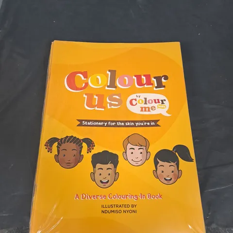 BOX OF APPROXIMATELY 125 COLOUR US BY COLOUR ME KIDS DIVERSE COLOURING BOOKS