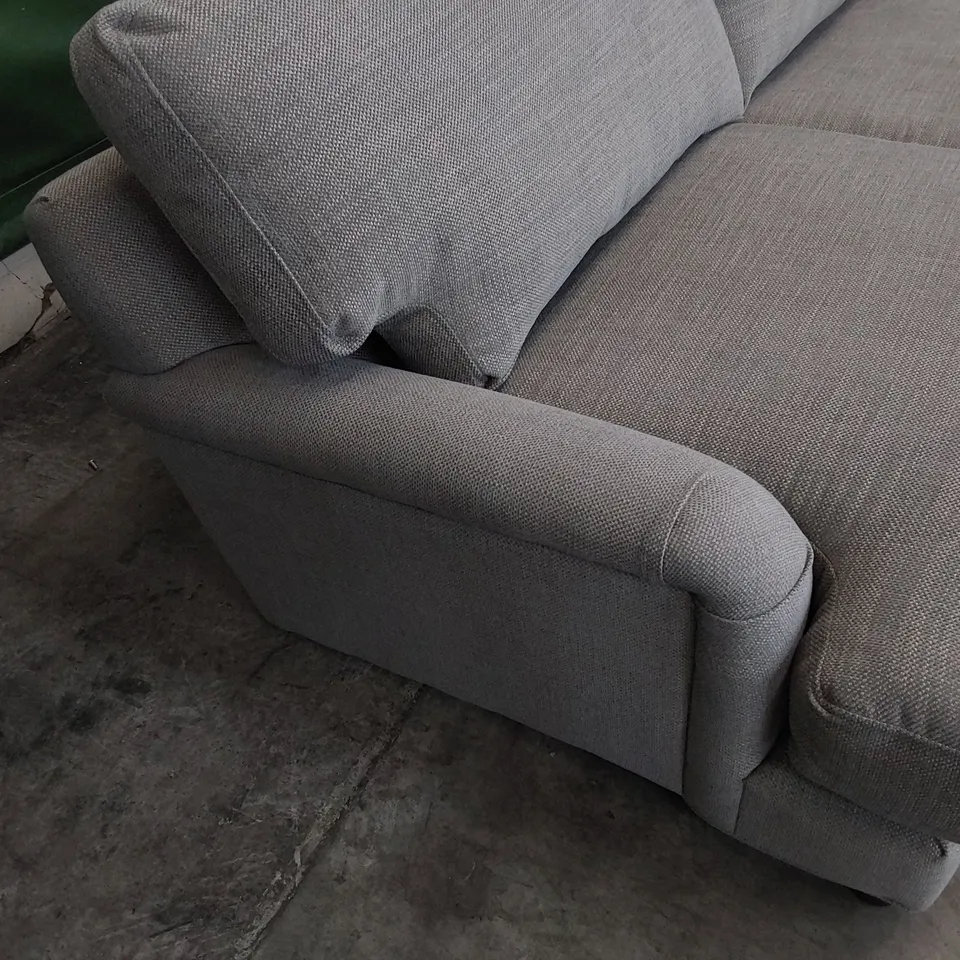 QUALITY BRITISH DESIGNER LOUNGE Co. THREE SEATER SOFA GREY FABRIC 