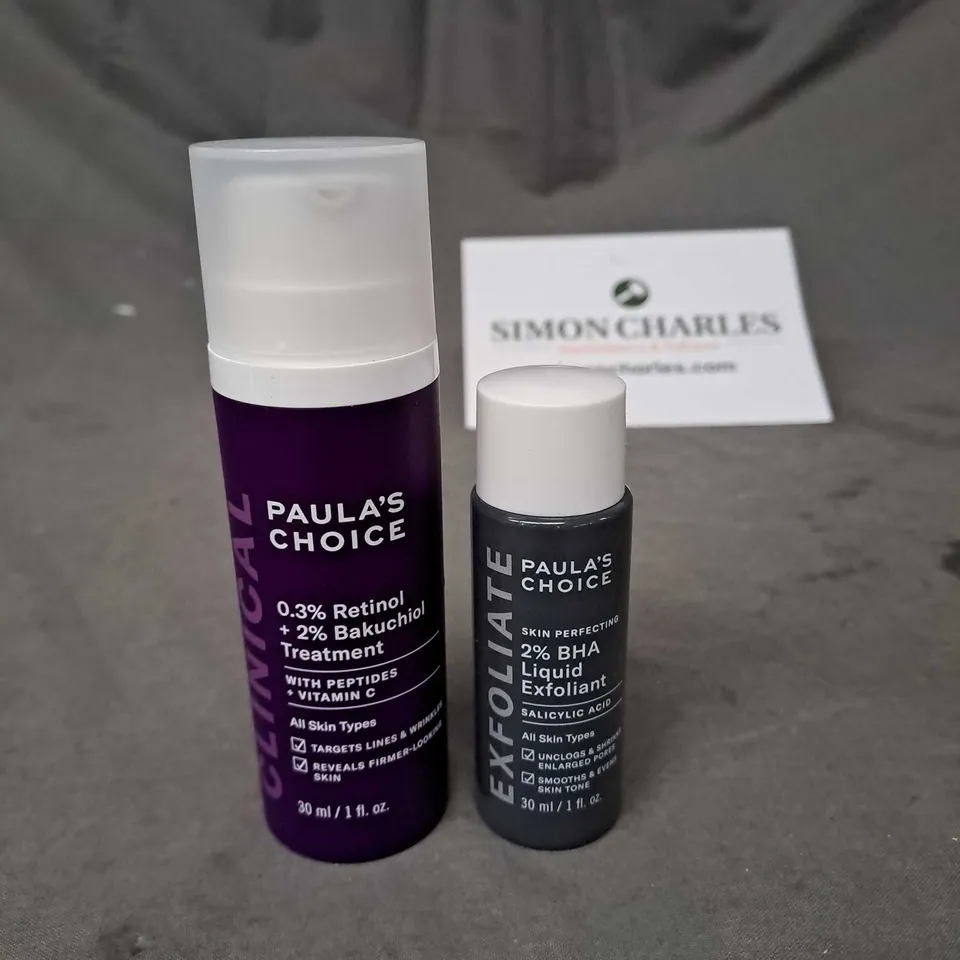 PAULA'S CHOICE RETINOL TREATMENT AND LIQUID EXFOLIANT