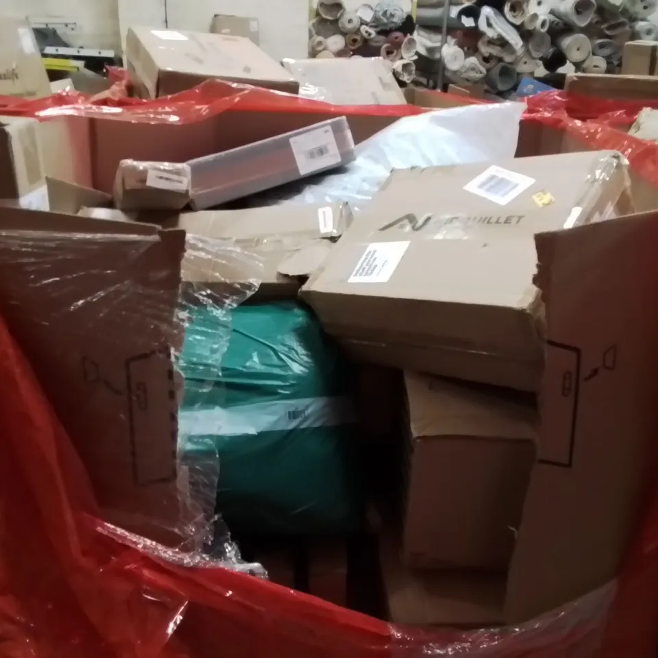 PALLET OF ASSORTED HOUSEHOLD GOODS AND PRODUCTS TO INCLUDE;TORQUE WRENCH,RETRACTABLE SAFETY GATE,BED RAIL