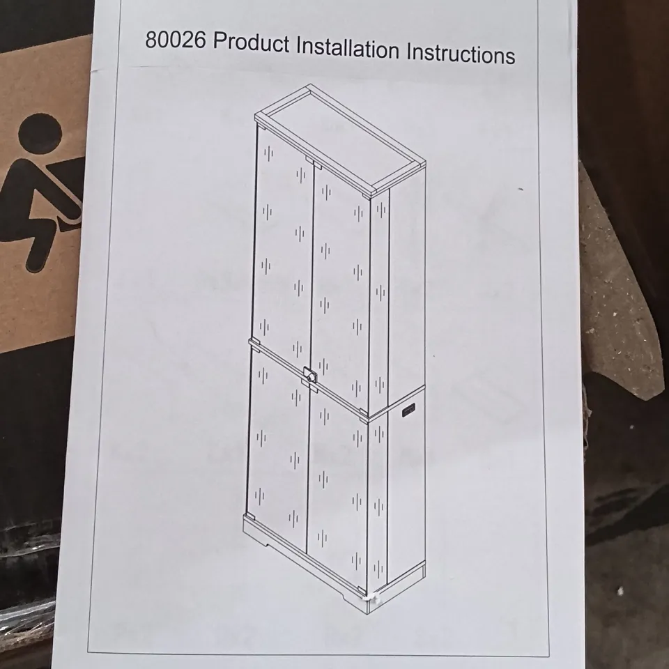 BOXED WARDROBE/STORAGE UNIT WITH LED LIGHTING - BLACK (1 BOX)
