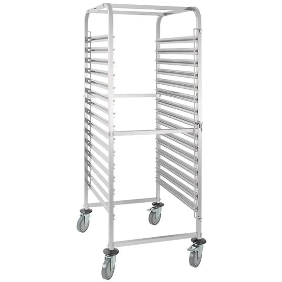 BOXED VOGUE GASTRONORM RACKING TROLLEY 15 LEVEL