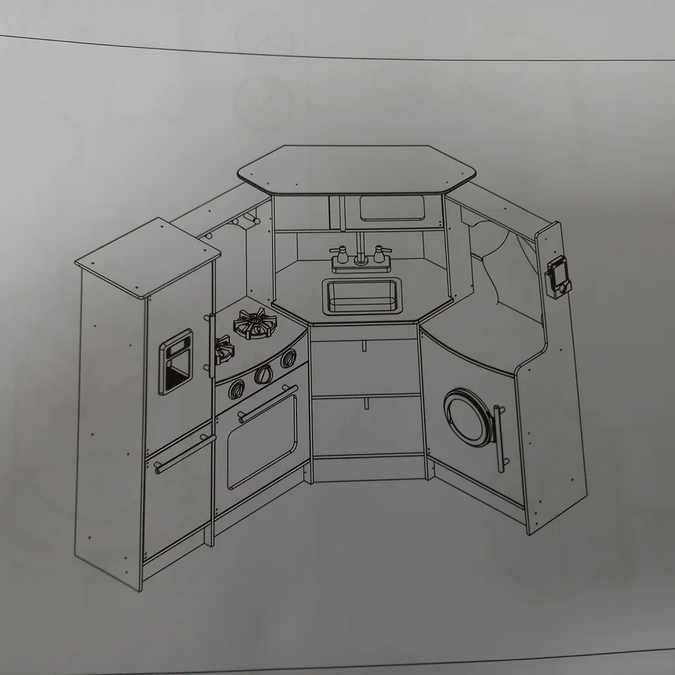 BOXED ULTIMATE CORNER PLAY KITCHEN WITH LIGHTS AND SOUNDS - COLLECTION ONLY  RRP £229.99