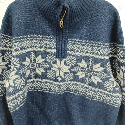 FAT FACE BLUE JUMPER SIZE L