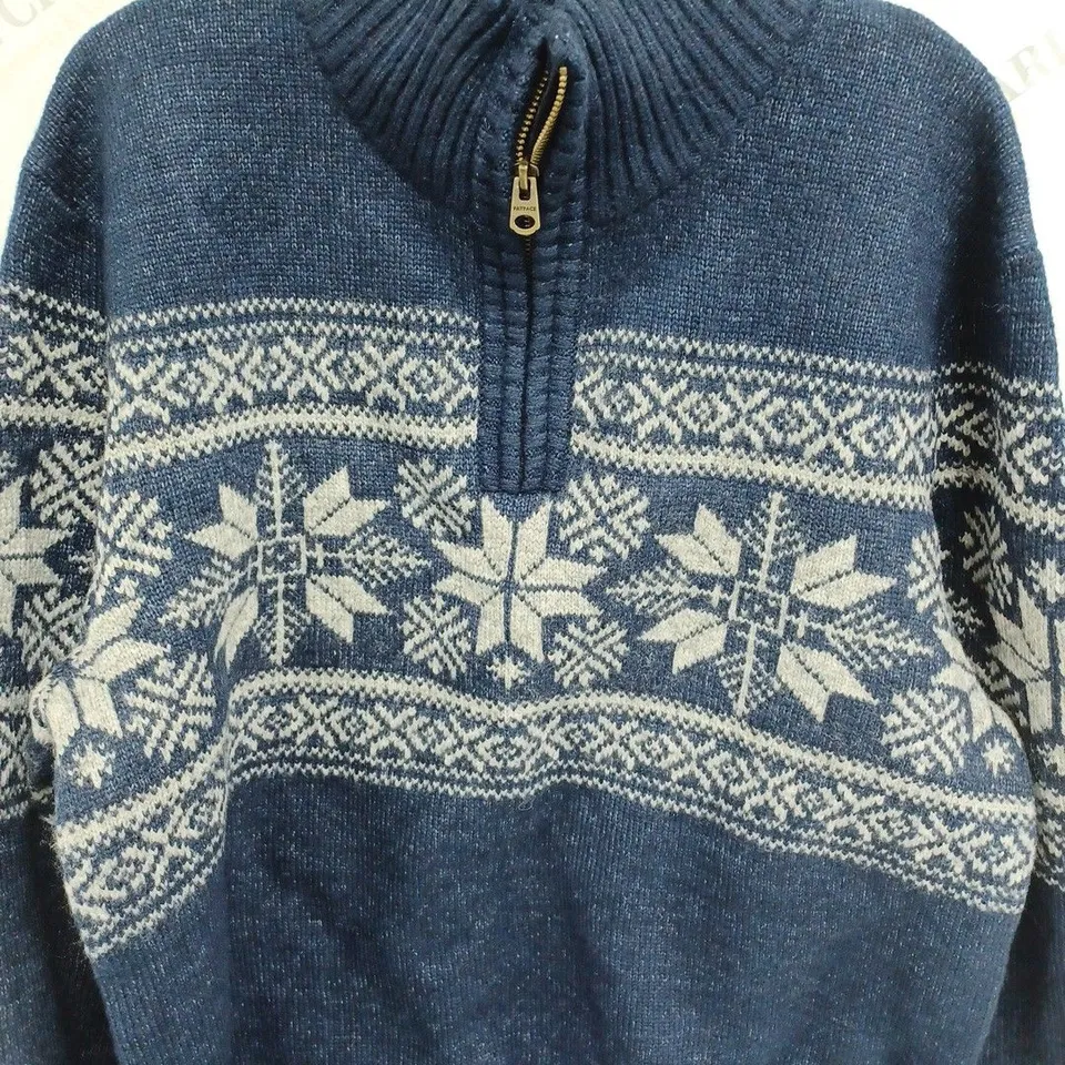 FAT FACE BLUE JUMPER SIZE L 