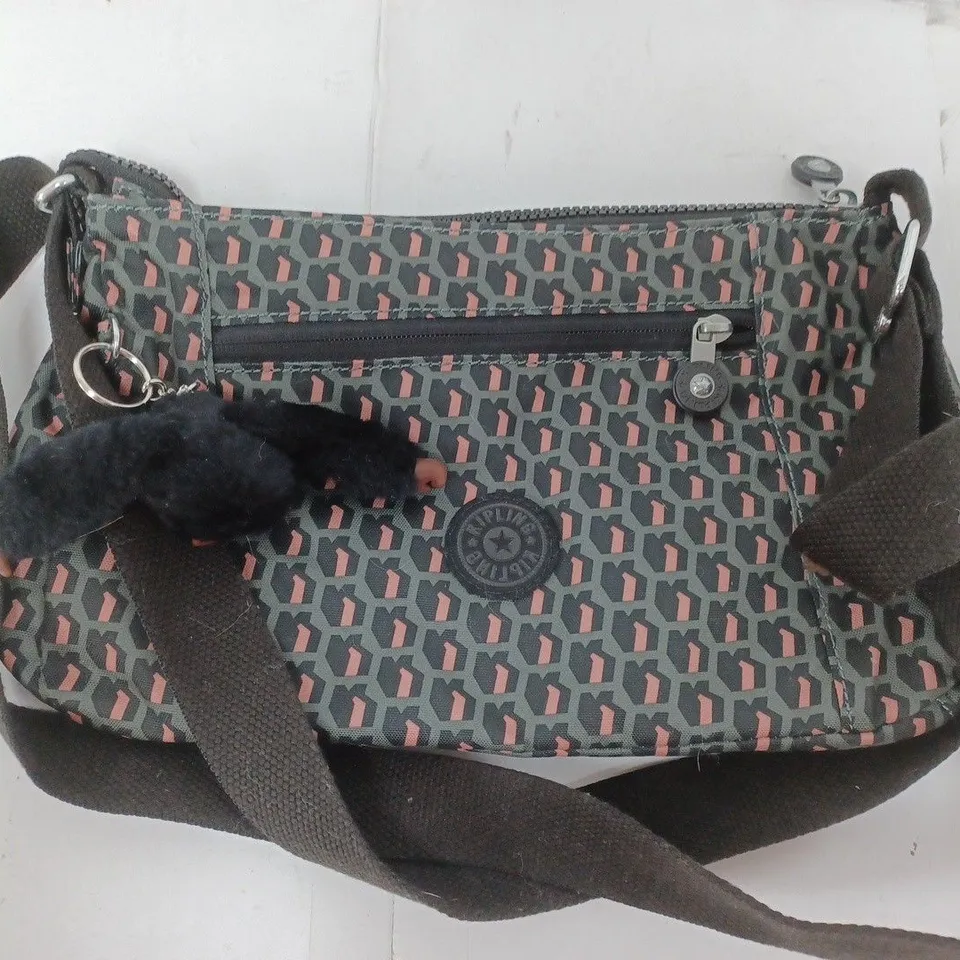 KIPLING FLORIN MEDIUM CROSSBODY BAG IN 3D K PRINT IN GREEN