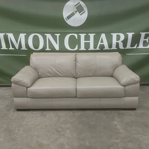 QUALITY DESIGNER MARLOW ITALIAN LEATHER 3 SEATER SOFA