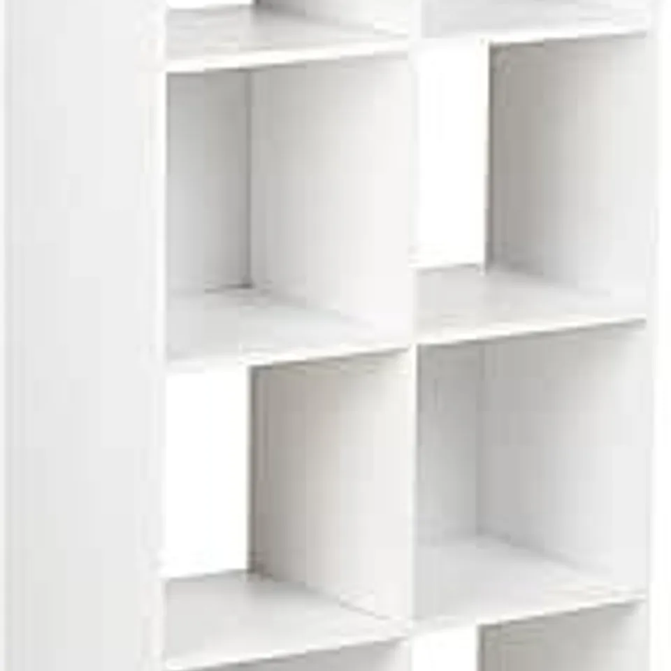 BOXED HARTLEY'S 4 TIER 8 CUBE MODULAR SQUARE STORAGE UNIT - WHITE (1 BOX)