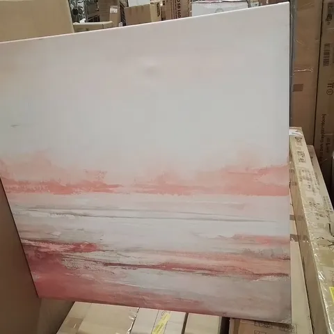 ABSTRACT BLUSH SCAPE - WRAPPED CANVAS PAINTING