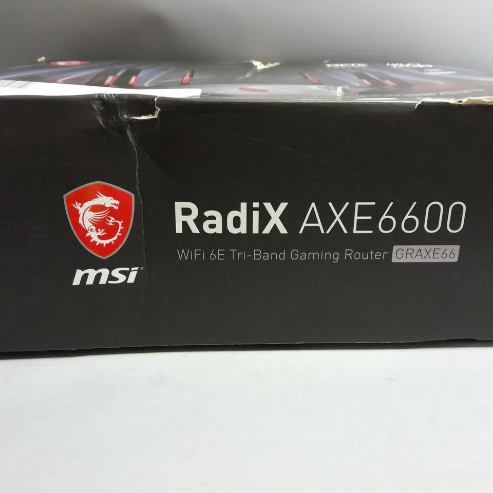 BOXED RADIX AXE6600 WIFI 6E TRI-BAND GAMING ROUTER 