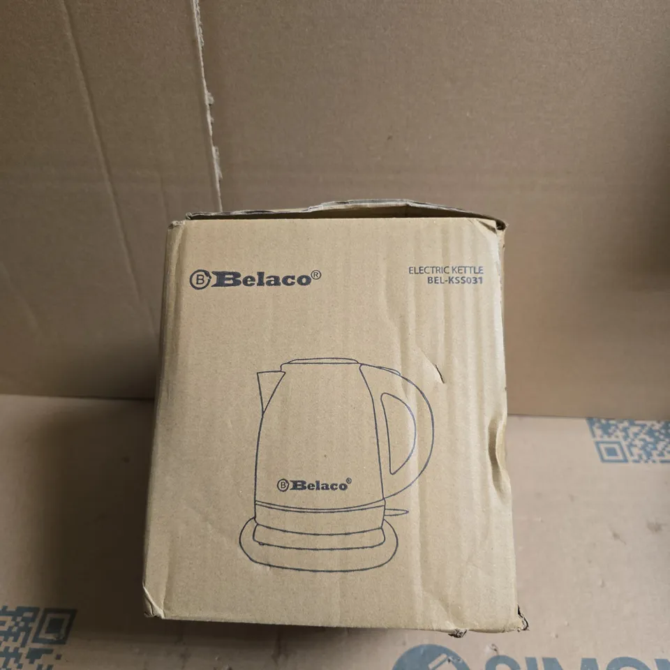 BELACO ELECTRIC KETTLE BEL-KSS031 – STAINLESS STEEL, BOXED