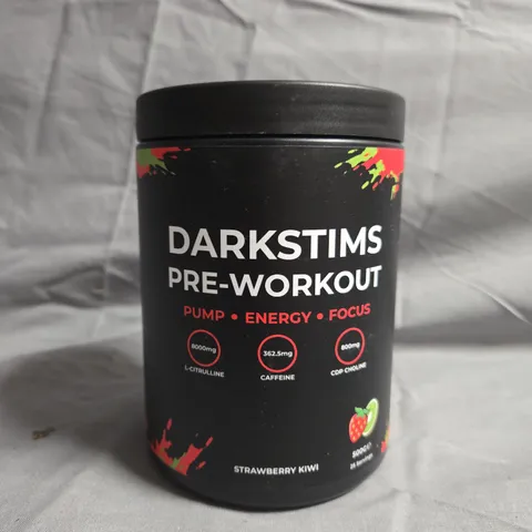 DARKSTIMS PRE-WORKOUT - STRAWBERRY KIWI - 500G - COLLECTION ONLY 