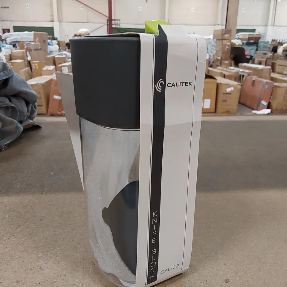 BAGGED CALITEK KNIFE BLOCK WITH SHARPENER (1 BOX)