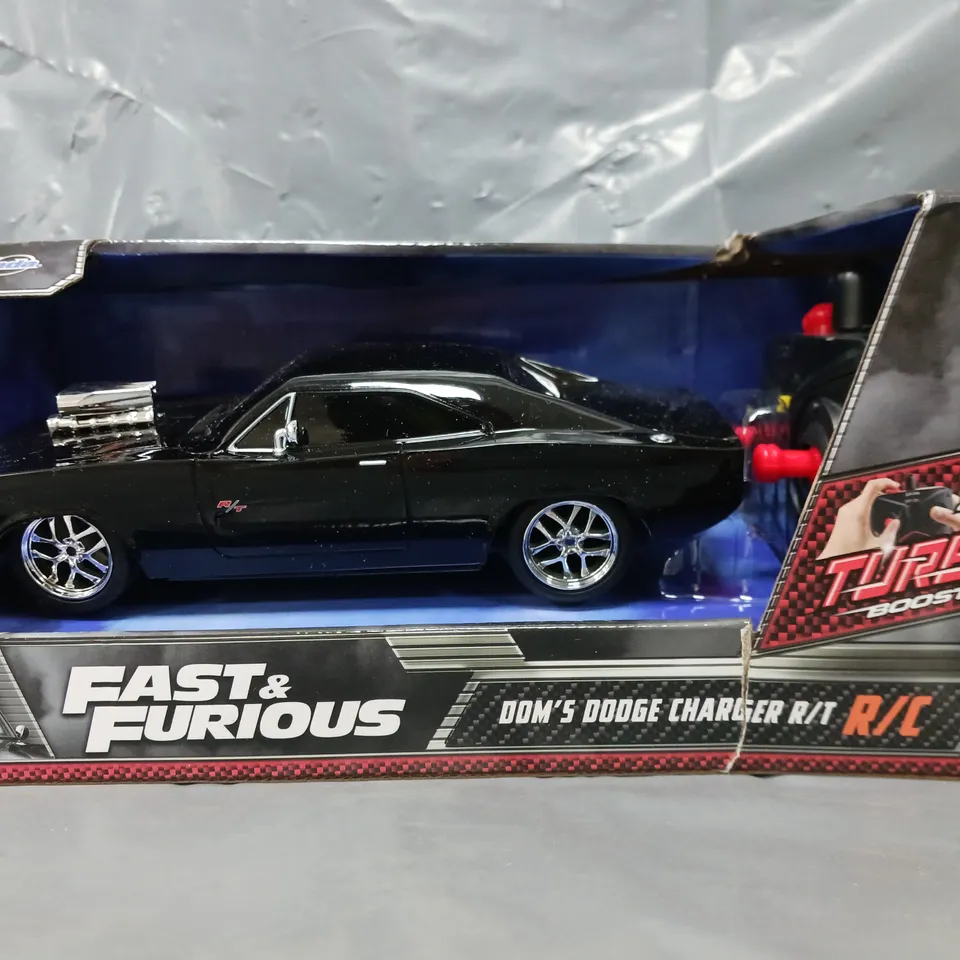 BOXED FAST & FURIOUS DOM'S DODGE CHARGER R/C CAR