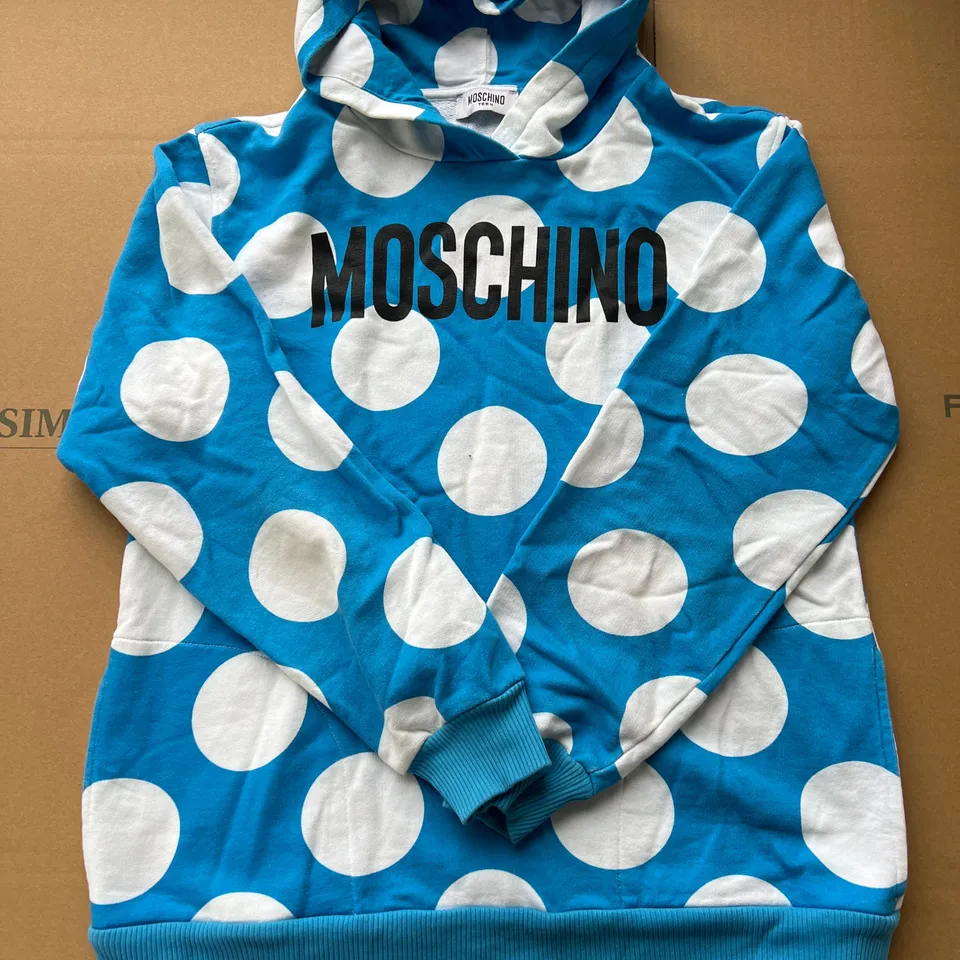 MOSCHINO TEEN BLUE SPOTTED JUMPER SIZE 14Y