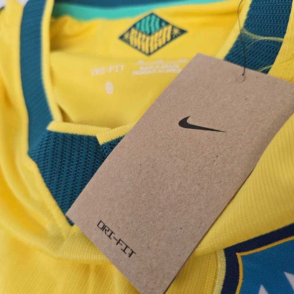 NIKE BRAZIL FOOTBALL JERSEY – MEN'S XL, DRI-FIT