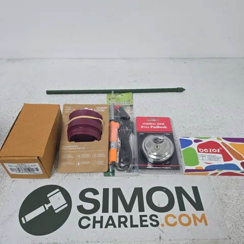 APPROXIMATELY 25 ASSORTED ITEMS INCLUDING OLRPC OLIBIA LEVER ON PUSH ON ROSE POLISHED CHROME, OCEAN BOTTLE PEAK BREW LID AND A SOLDERING IRON 