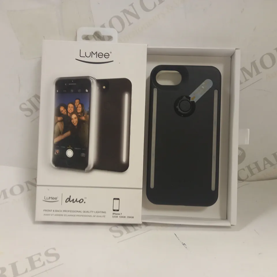 LUMEE DUO SMARTPHONE CASE WITH FRONT AND BACK PROFESSIONAL QUALITY LIGHTING FOR IPHONE 7