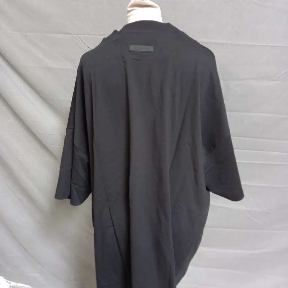 ESSENTAILS FEAR OF GOD BLACK SHIRT - LARGE
