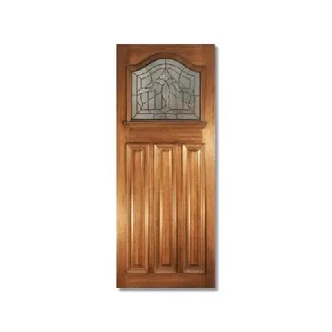 BOXED ESTATE CROWN GLAZED HARDWOOD EXTERNAL DOOR