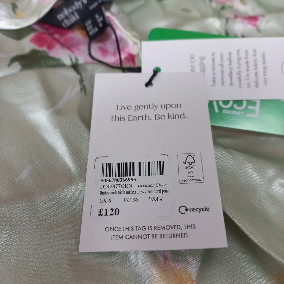 NOBODYS CHILD BRIDESMAID TRIXIE MIDAXI DRESS - SIZE 8