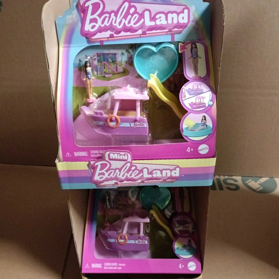 6 X BARBIE MINI BARBIELAND DOLL & VEHICLE TOYS 