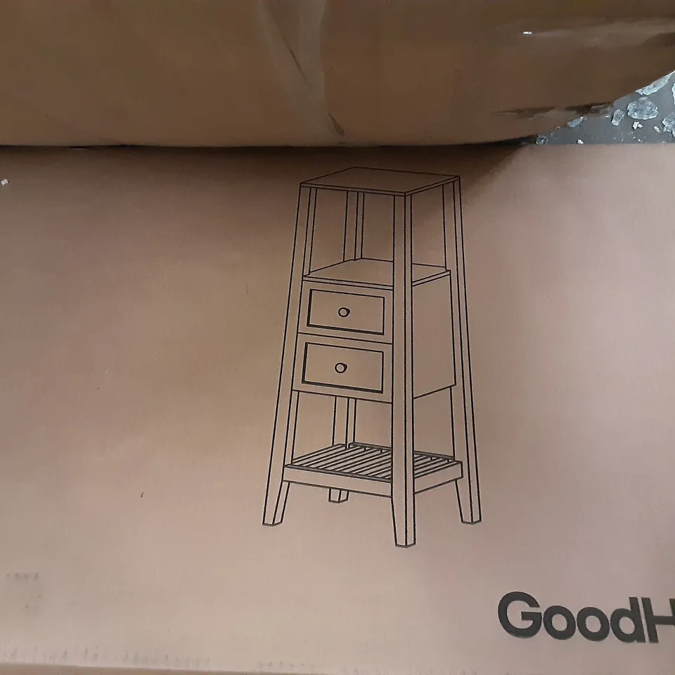 BOXED PERMA HALF COLUMN BATHROOM STORAGE UNIT