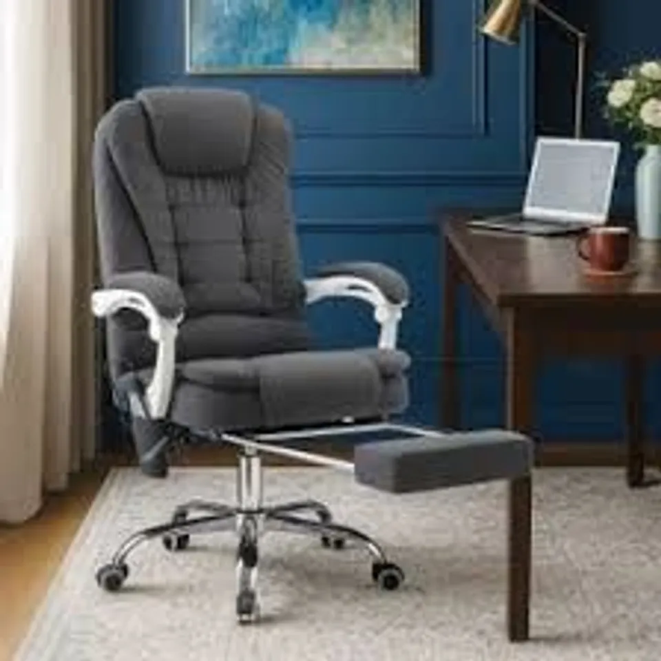BOXED MASSAGE CHAIR IN DARK GREY (UNTESTED)