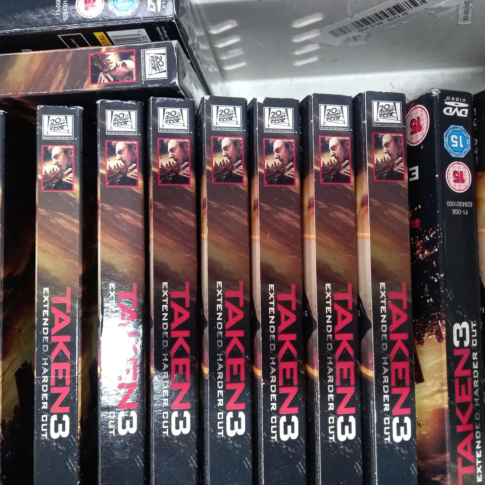 LOT OF APPROXIMATELY 25 TAKEN 3 EXTENDED HARDER CUT DVDS
