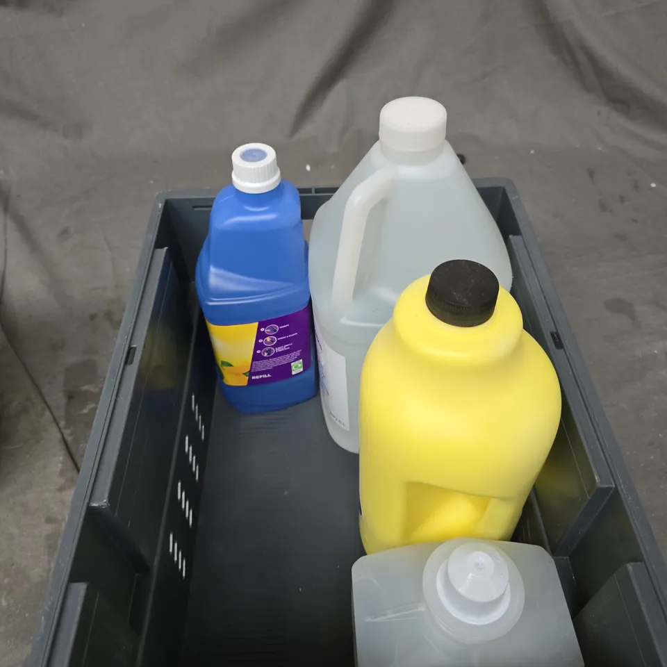 BOX OF 5 ASSORTED LIQUIDS TO INCLUDE: NON BIO DETERGENT 