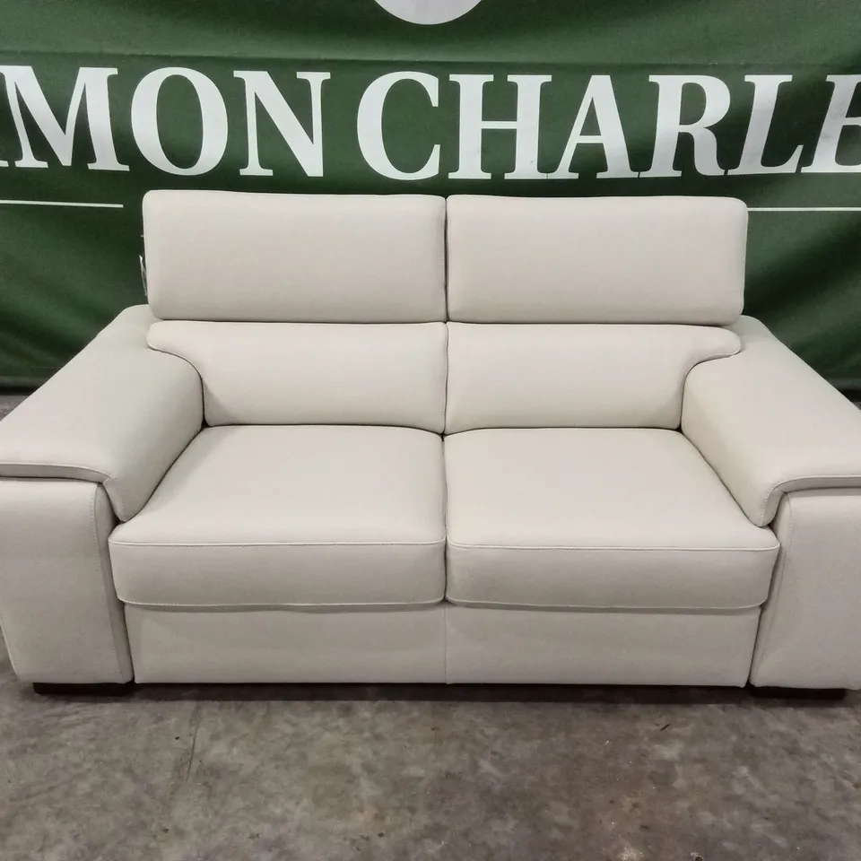 QUALITY DESIGNER ITALIAN MADE VENTO 2 SEATER LEATHER LOVESEAT SOFA