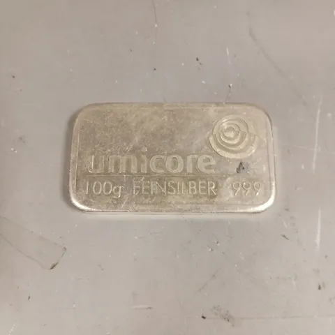 UMICORE 100G FEINSILBER 999 BAR 