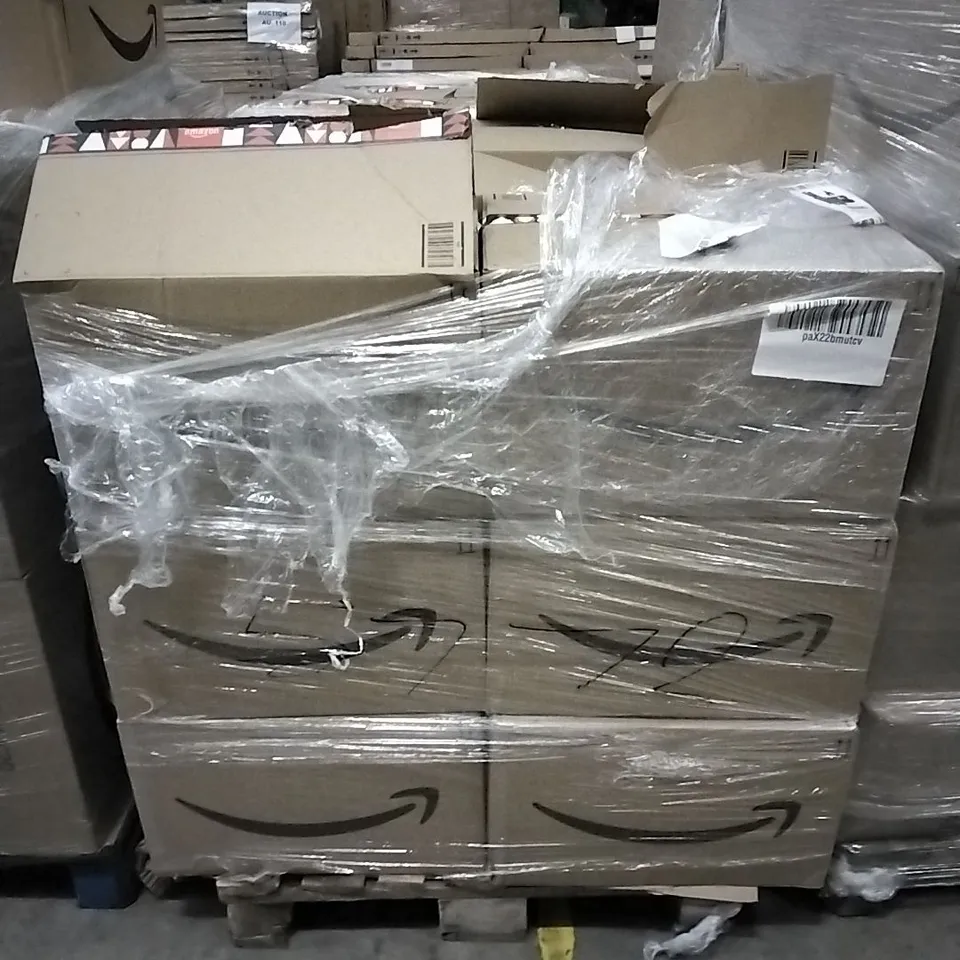 PALLET OF ASSORTED ITEMS INCLUDING WREATH LIGHTS, ENERGIZER AAA BATTERIES, CANWN BOOT LACES, CLOTHES PROTECTOR SPRAY, UKICK TOY, MODULAR PLUG CRIMP STRIP & CUT TOOL