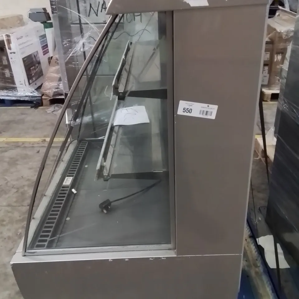 STAINLESS STEEL COMMERCIAL COLD DISPLAY FRIDGE/COUNTER 