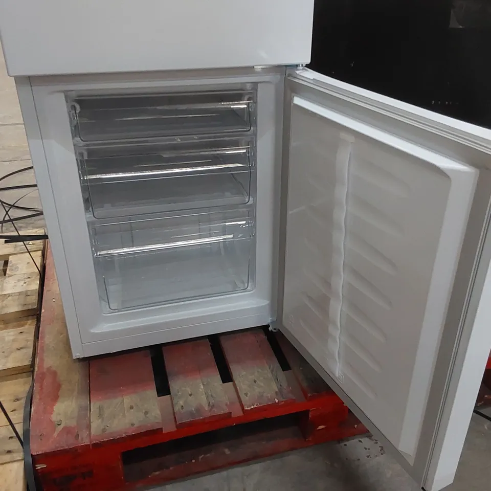 FRIDGEMASTER 50CM FREESTANDING 60/40 FRIDGE FREEZER IN WHITE MC50175A - UNPROCESSED RAW RETURN