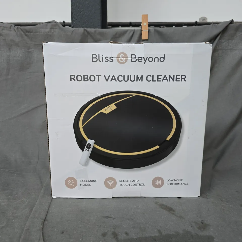 BOXED BLISS & BEYOND ROBOT VACUUM CLEANER