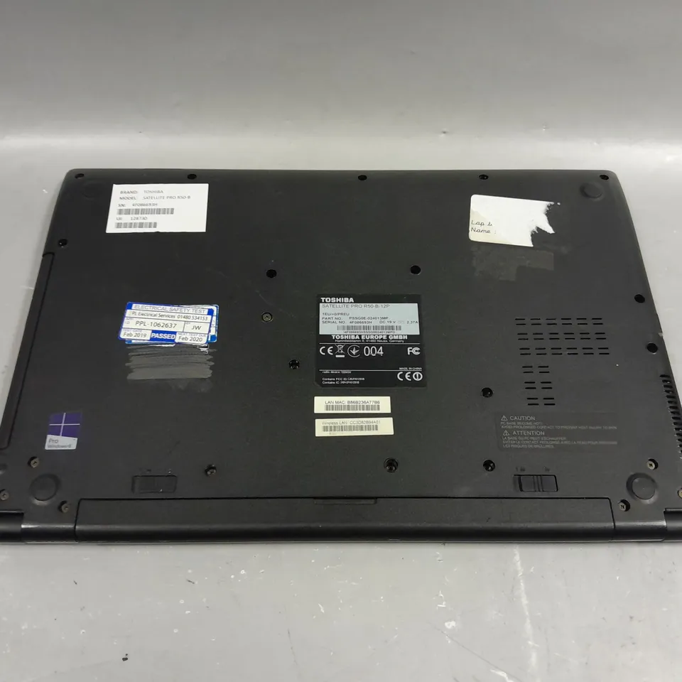 TOSHIBA SATELLITE PRO R50-B	15 INCH	I3-4005U 1.70GHZ