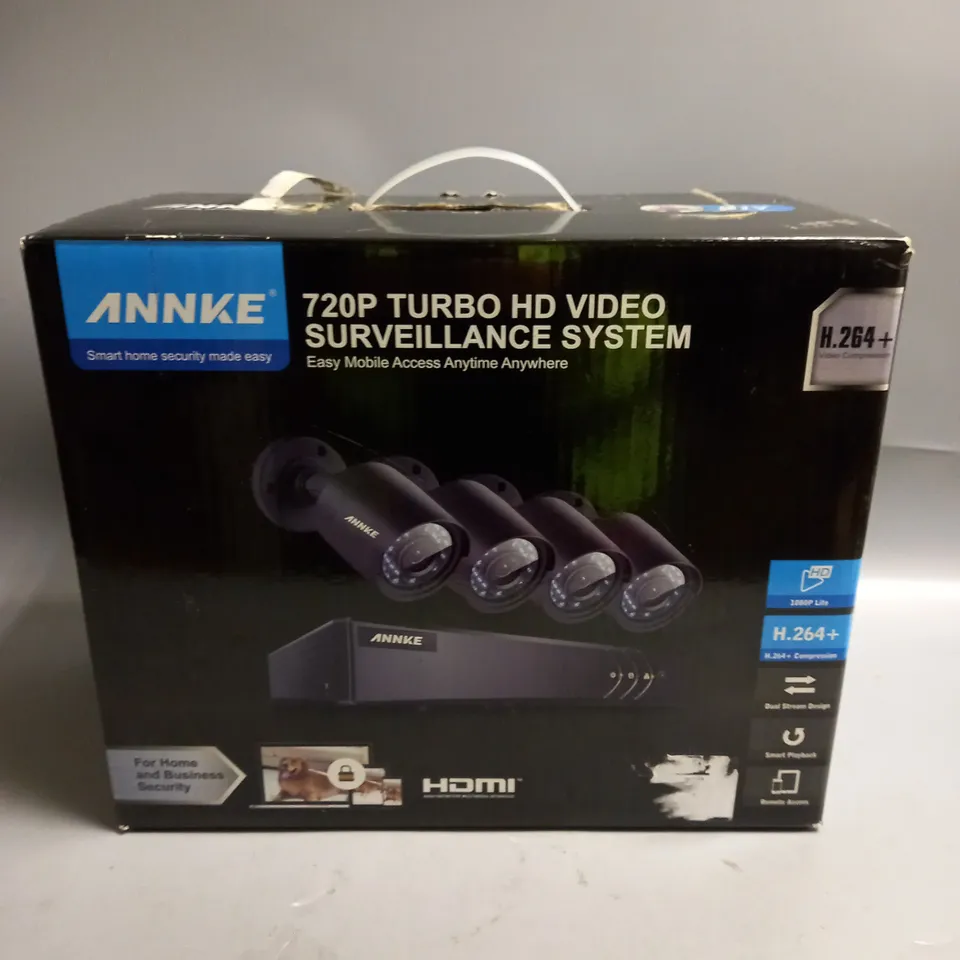 BOXED ANNKE SMART HOME 720P TURBO HD VIDEO SURVEILLANCE SYSTEM