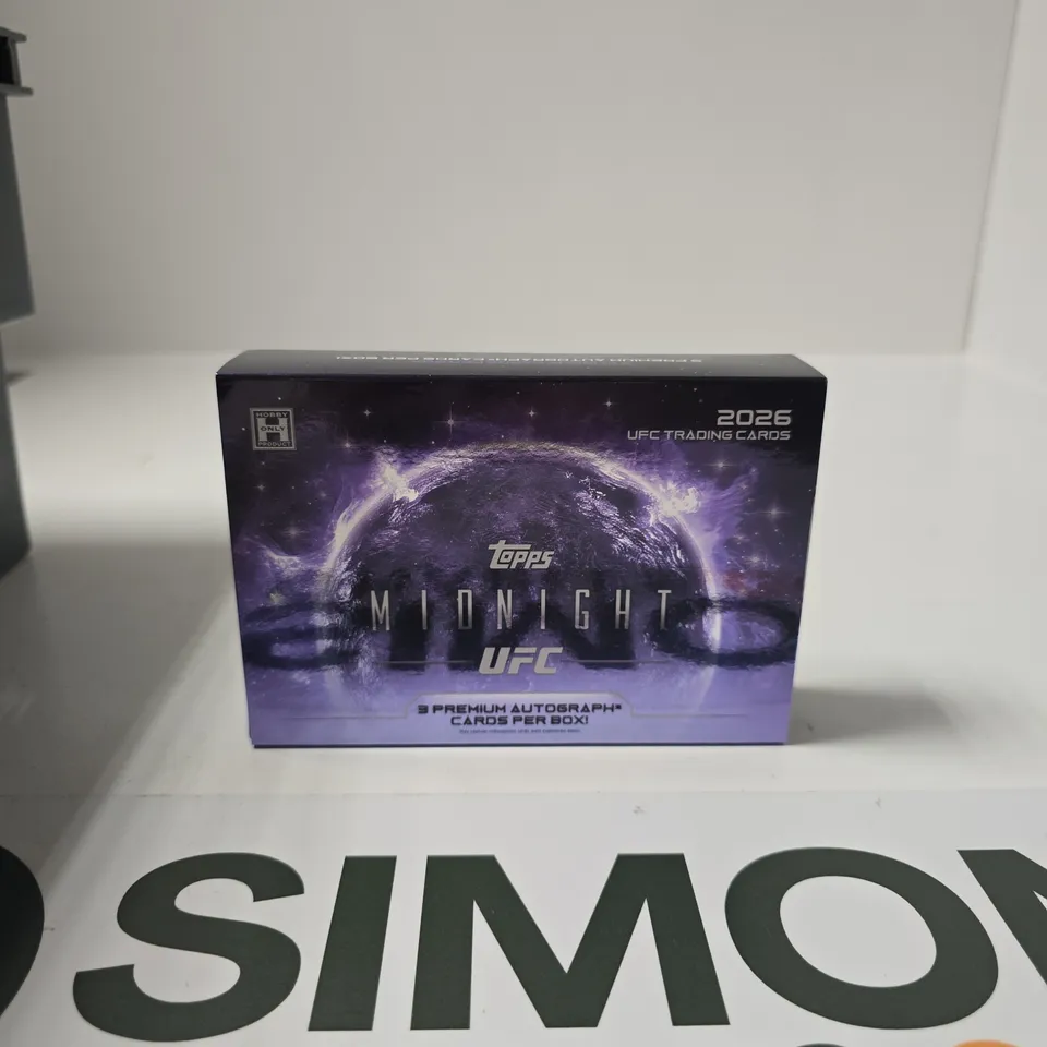 TOPPS UFC MIDNIGHT TRADING CARDS BOX – 2026 EDITION, 3 PREMIUM AUTOGRAPHS PER BOX