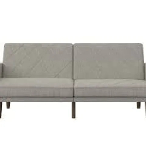 BOXED DOREL PAXSON SOFA BED WITH WOODEN FEET - LIGHT GREY LINEN (1 BOX)