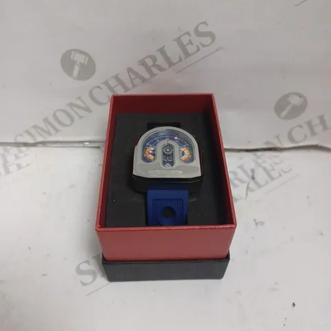 BOXED MORPHIC GENTS M95 SERIES WATCH - SILICONE STRAP - STAINLESS STEEL FACE - JAPAN CHRONO MOVEMENT - 5 ATM. 