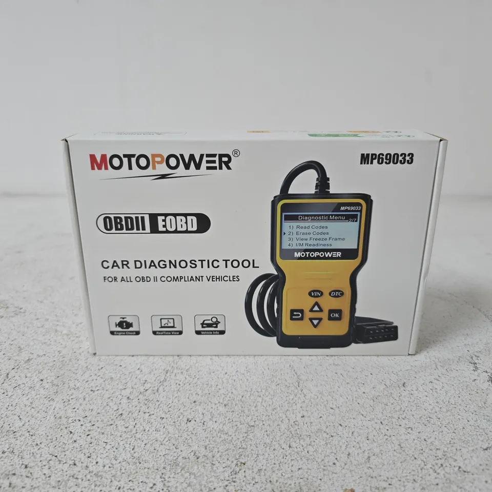 BOXED MOTOPOWER OBDII E0BD CAR DIAGNOSTIC TOOL